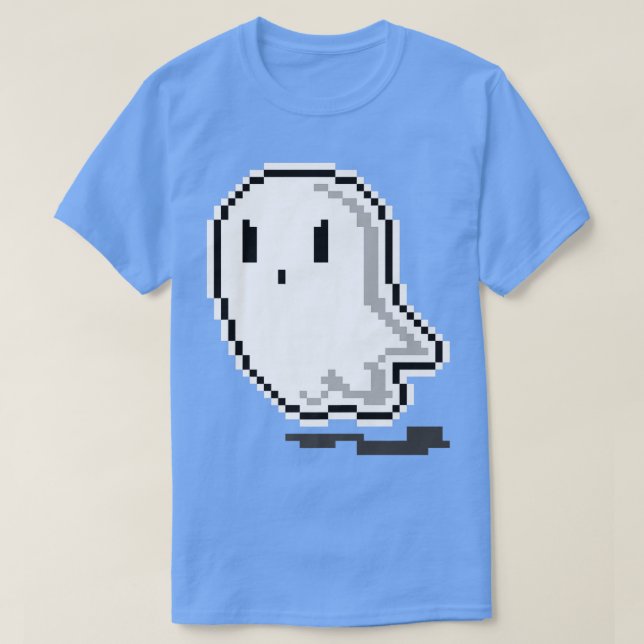 Camiseta Fantasma de Jogos de Fantasma de Halloween com Pie (Frente do Design)