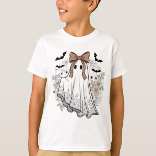 Camiseta Fantasma de Lace Giro com Flores e Arcos - Hal de