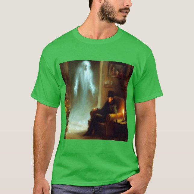 Camiseta Fantasma de Natal Carol no Passado do Natal (Frente)