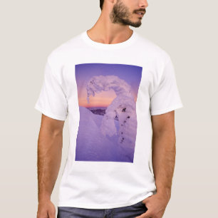Camiseta Fantasma de neve na Cordilheira Whitefish ao Crepú