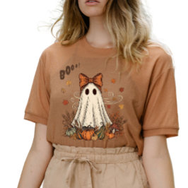 Camiseta Fantasma de Outono Boo-tiful Arte de IA