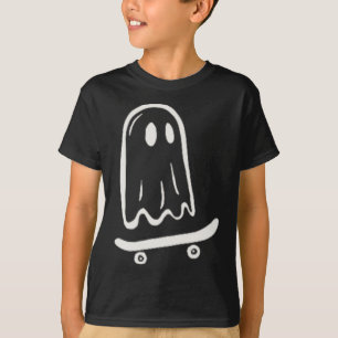 Camiseta Fantasma de patinação de skate radical no Hallowee