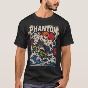 Camiseta Fantasma de Patinação, Estilo de Rua de P