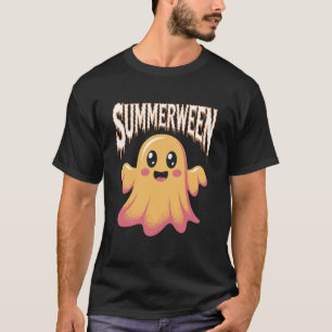 Camiseta Fantasma de Praia de Summerween com Óculos de Sol