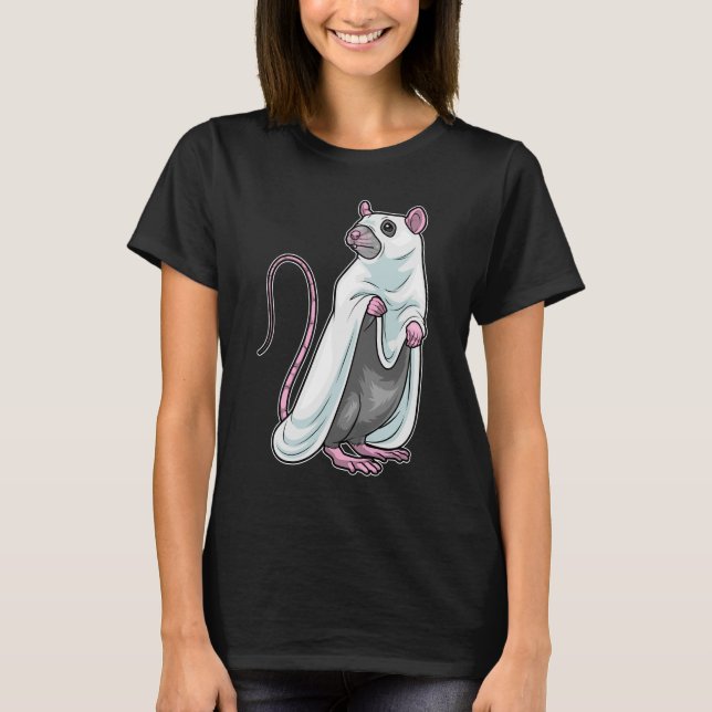 Camiseta Fantasma de Rato no Halloween (Frente)