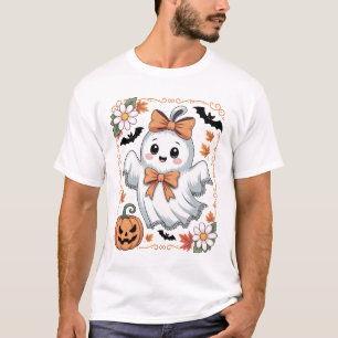 Camiseta Fantasma de Renda Assustador Halloween