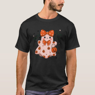 Camiseta Fantasma de Renda Coquete Menina Fantasma Arco Hal