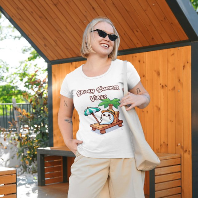 Camiseta Fantasma de Verão Cute (Criador carregado)