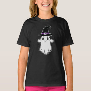 Camiseta Fantasma do Cartoon Sorrindo Vestindo o Dia das Br