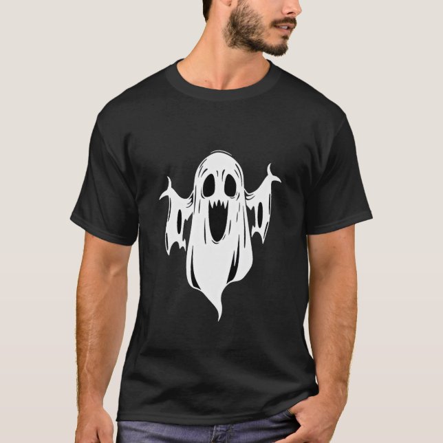 Camiseta Fantasma do Dia das Bruxas - Escaravelho  (Frente)