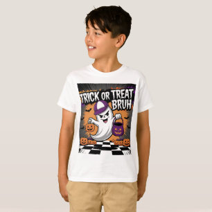 Camiseta Fantasma do Dia de as Bruxas engraçado e Pumpkins