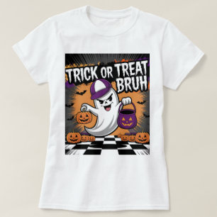 Camiseta Fantasma do Dia de as Bruxas engraçado e Pumpkins