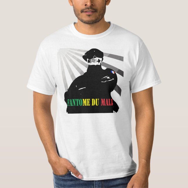 Camiseta Fantasma do Mali - soldado francês ao Mali (Frente)