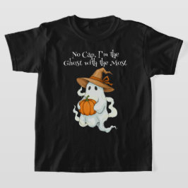 Camiseta Fantasma do outono com Abóbora