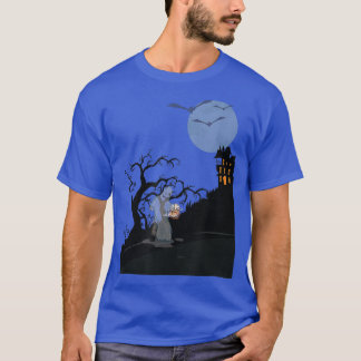 Camiseta Fantasma E Design De Casa Assombrada