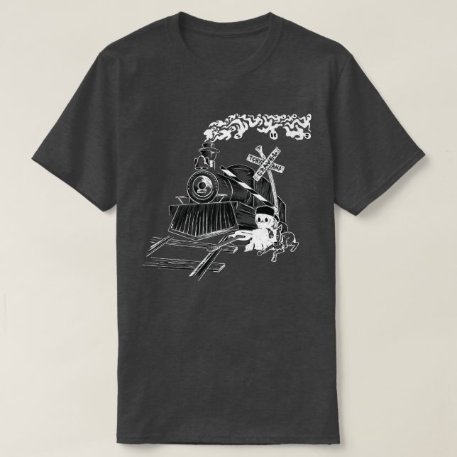 Camiseta fantasma e gravilha (Frente do Design)