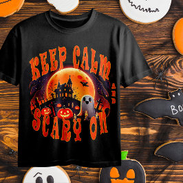 Camiseta Fantasma e Lanternas bonitinhos do Halloween