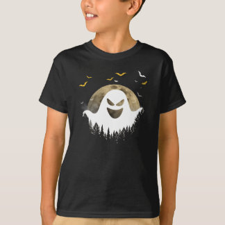 Camiseta Fantasma e morcegos do Halloween Spooky