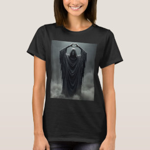 Camiseta Fantasma engraçado coração mãos rosto assustador h