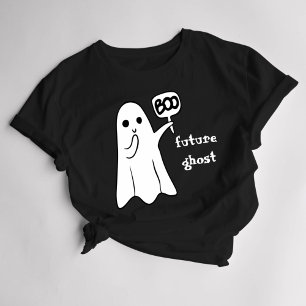 Camiseta Fantasma Engraçado das Mulheres do Halloween