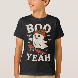 Camiseta Fantasma Engraçado De Beanie Skateboard Hallowee