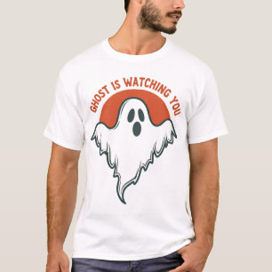 Camiseta Fantasma Engraçado Está Observando Você Halloween