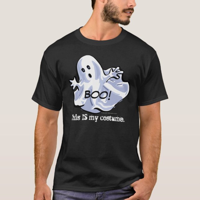 Camiseta Fantasma Engraçado Este É O Meu Teto Escuro De Cos (Frente)