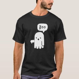 Camiseta Fantasma Engraçado Não Gosta do Fantasma Ghost Boo