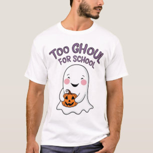 Camiseta Fantasma Engraçado para Ghoul na Escola