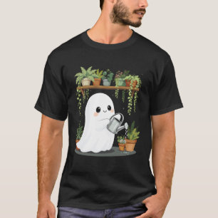 Camiseta Fantasma Engraçado Regando Plantas Temporada Assus