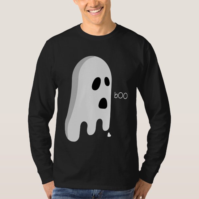 Camiseta Fantasma engraçado, traje de coração quebrado entr (Frente)