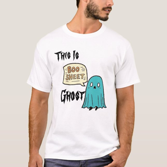Camiseta Fantasma: Esta É A Folha De Boo (Frente)