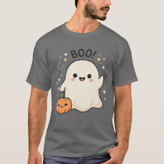 Camiseta Fantasma Fofo BOO! Halloween