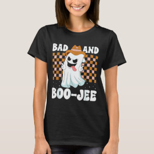 Camiseta Fantasma Fofo Boujee Ruim E Boo-Jee Halloween