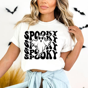 Camiseta Fantasma Fofo de Halloween Assustador