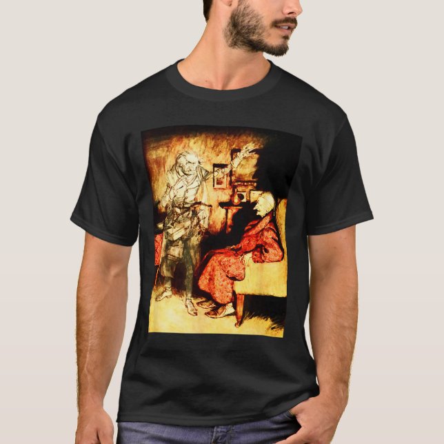 Camiseta Fantasma Jacob Marley Scrooge Bah Humbug Natal Ca (Frente)