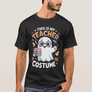 Camiseta Fantasma Kawaii Engraçado – Roupa de Halloween de