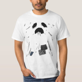 Camiseta Fantasma Minimalista Assustador de Halloween