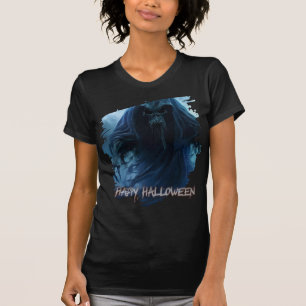 Camiseta Fantasma negro em uma paisagem infernal - Dia das 