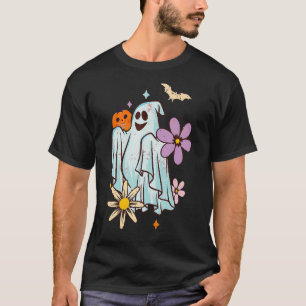 Camiseta Fantasma Noiva Preguiçosa de Halloween Ghoul Fl