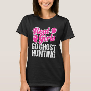 Camiseta Fantasma Paranormal Caçando Meninas Caçadoras Ela