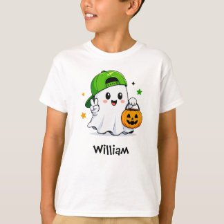 Camiseta Fantasma Personalizado para Crianças