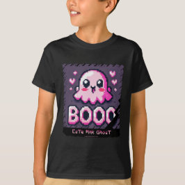 Camiseta Fantasma Rosa Bonito: Menino e Louco