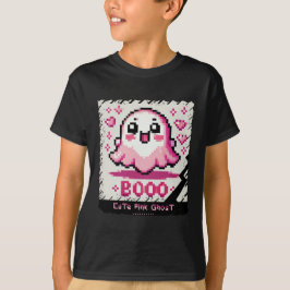 Camiseta Fantasma Rosa Bonito: Menino e Louco