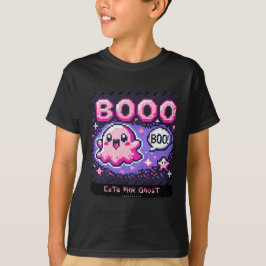 Camiseta Fantasma Rosa Bonito: Menino e Louco