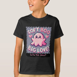 Camiseta Fantasma Rosa Bonito: Menino e Louco