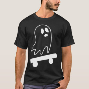 Camiseta Fantasma Skateboard Fácil Fantasia de Halloween Sk