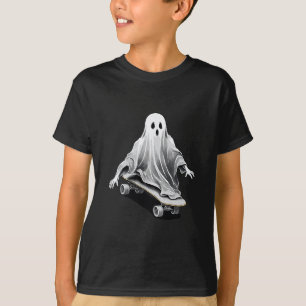 Camiseta Fantasma Skateboard Skate engraçado Preguiçoso Dia