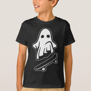Camiseta Fantasma Skateboarding Fantasia de Halloween Roupa