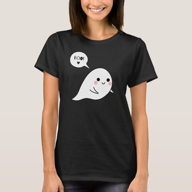 Camiseta Fantasma Spooky & Cute (Frente)
